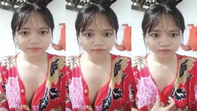 ABG Daster Merah Belajar Main Live
